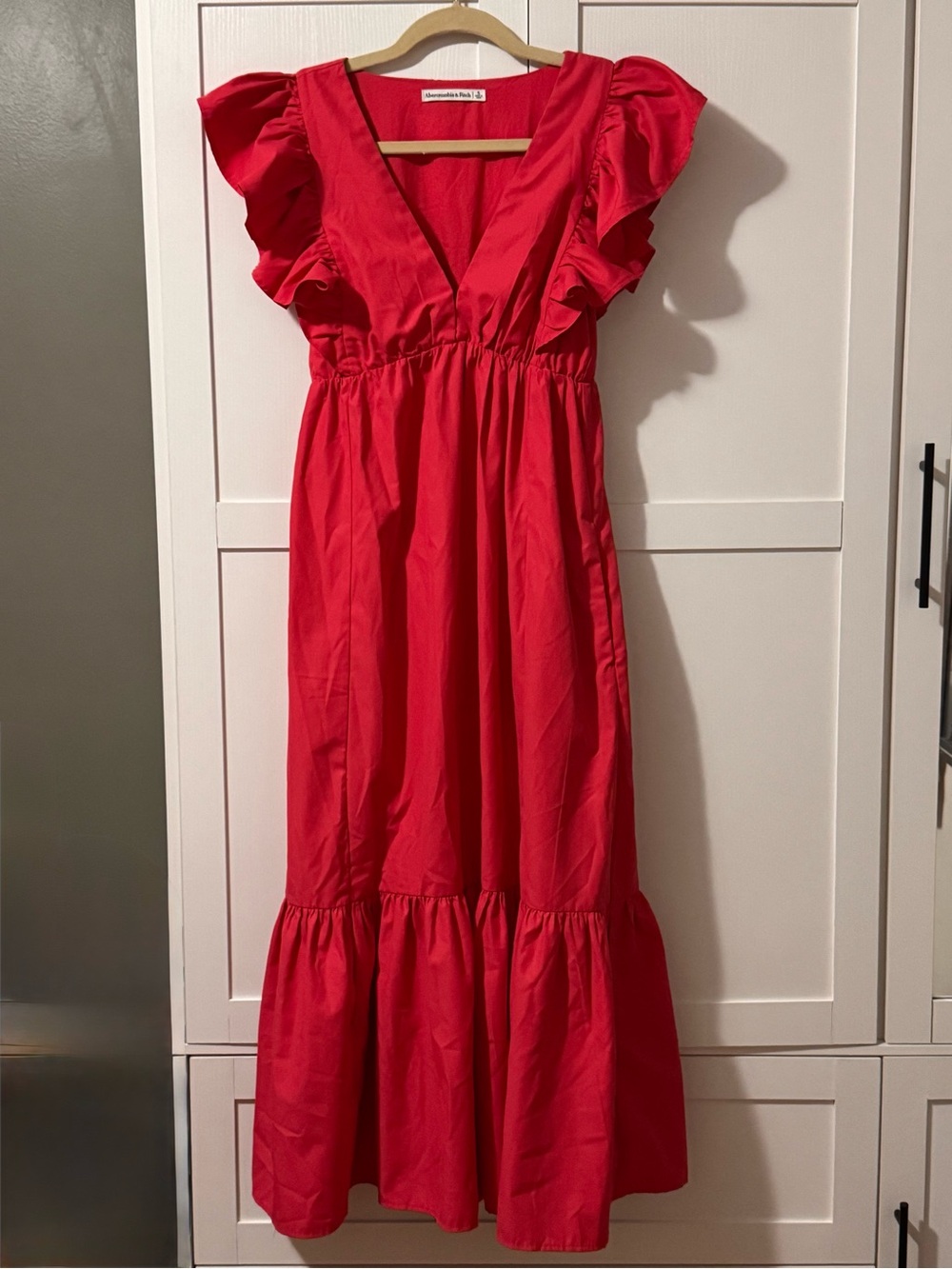 SOLD❣️Abercrombie & Fitch Flutter Sleeve Tiered Maxi Dress